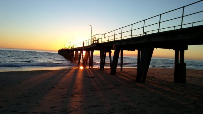 Port Noarlunga Jetty. Picture: Kay Griffins