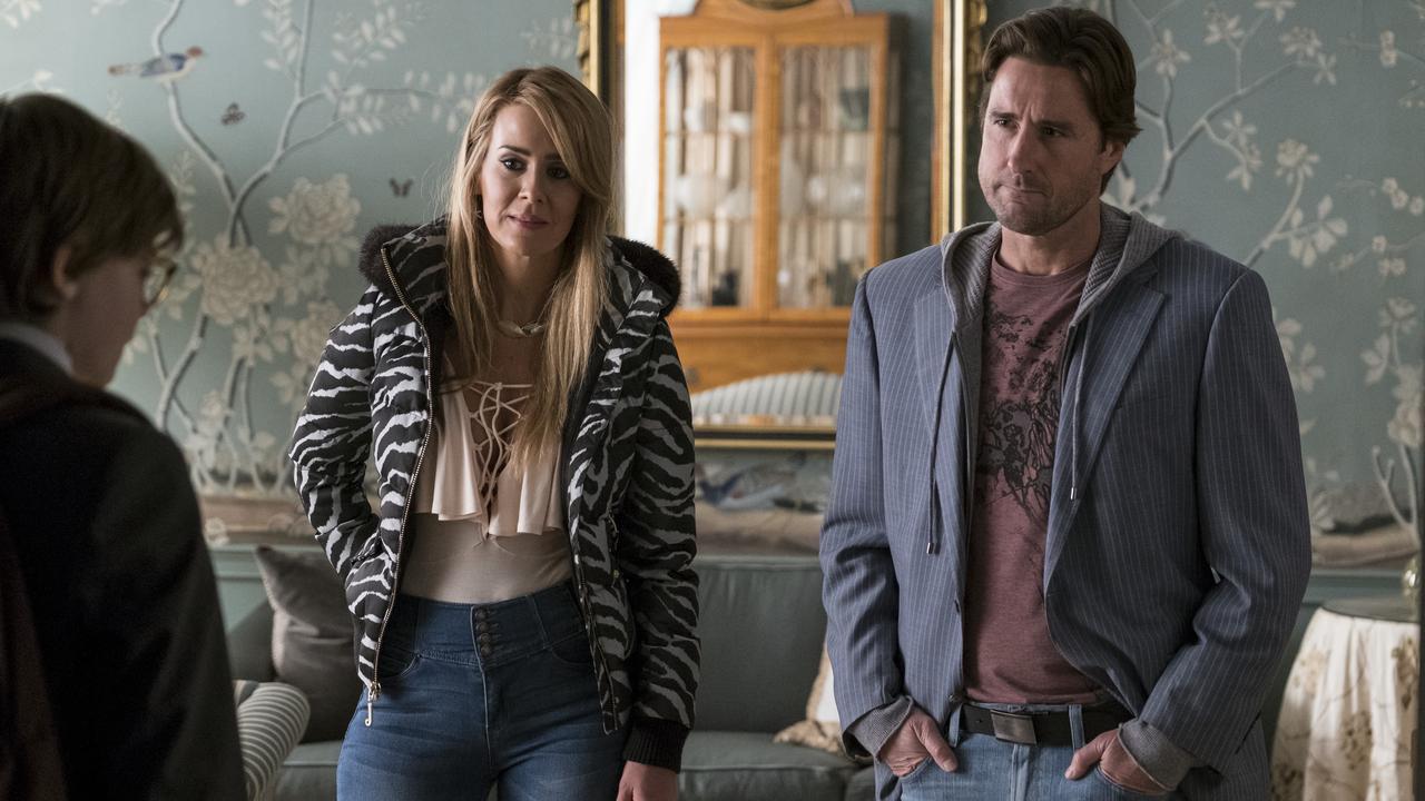Paulson is almost unrecognisable in the film Goldfinch. Picture: AP.