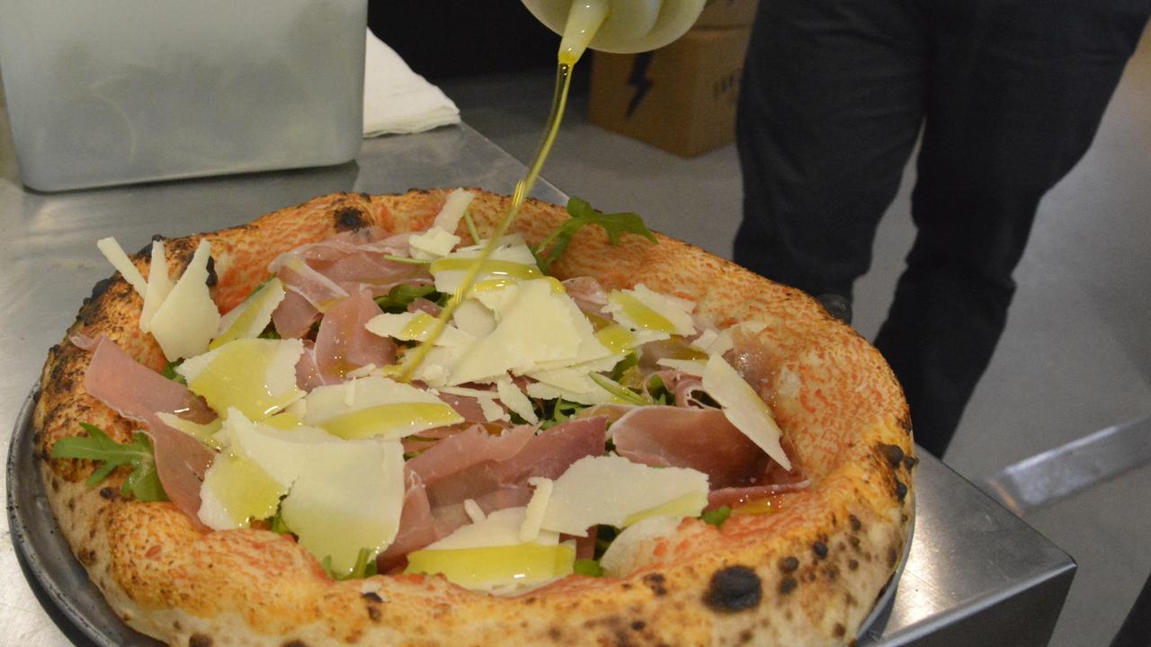 DIRTY GRANNY: Tomato, wild rocket, shaved parmesan, prosciutto and EVOO. Picture: Rhylea Millar