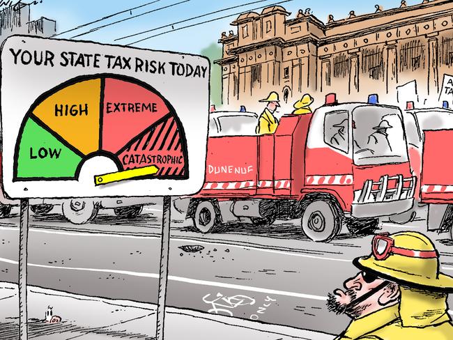 Mark Knight’s take on the CFA tax protests.