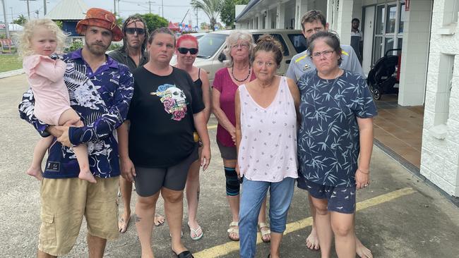 These guests staying in crisis accommodation at Townsville City Motel were evicted in early March. Picture: Leighton Smith.