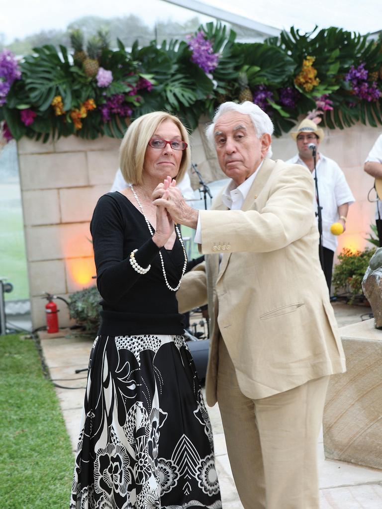 Harry and Rhonda dancing at his 80th birthday party. Picture: Supplied