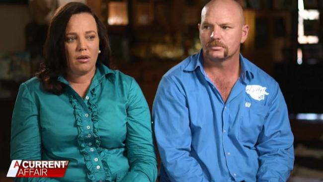 Kate and Tick Everett appeared on A Current Affair to discuss their daughter Amy “Dolly” Everett who died by suicide. Picture: Channel 9.