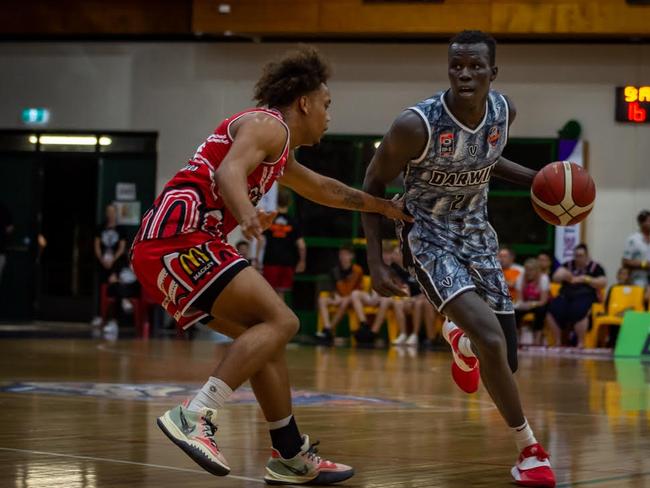 Maluach had a season-high 36 points against Mackay Meteors during the NBL1 North season. Picture: Ben Thompson.