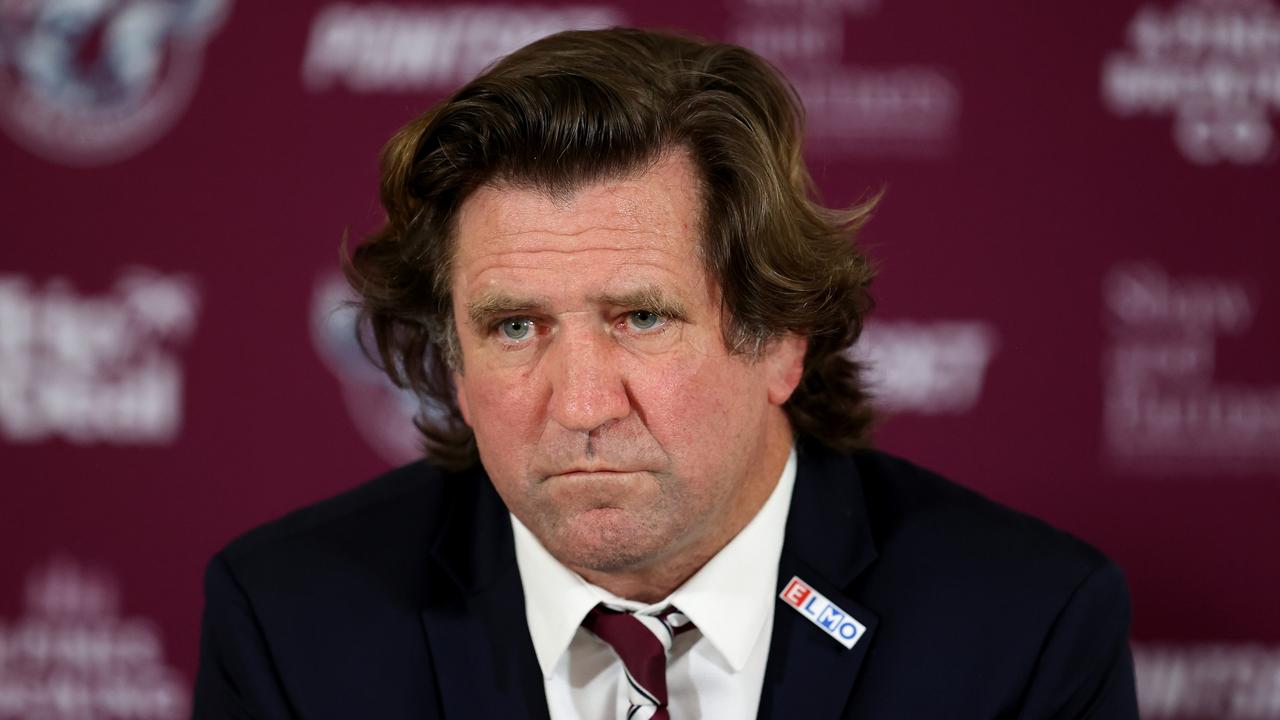 Sea Eagles coach, Des Hasler. Photo by Brendon Thorne/Getty Images