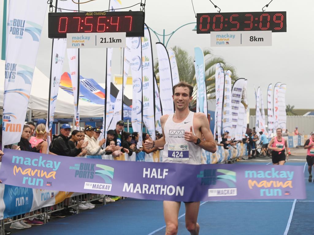 Jordan McLennan at Mackay Marina Run Sunday 4 June 2023 Picture: Michaela Harlow