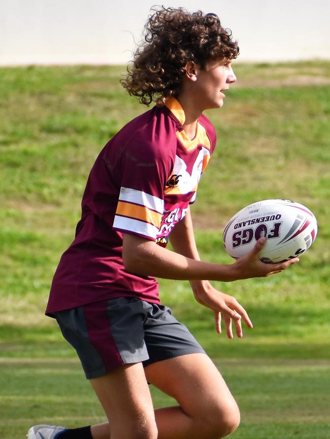Xenon Winkle, ISHS. Photographs from the Will Murdoch Perpetual Shield. The annual U14 rugby league competition, in its second year, involved Gilroy Santa Maria College, Ingham State High School and St Teresa's Catholic College Abergowrie. Picture: Cameron Bates