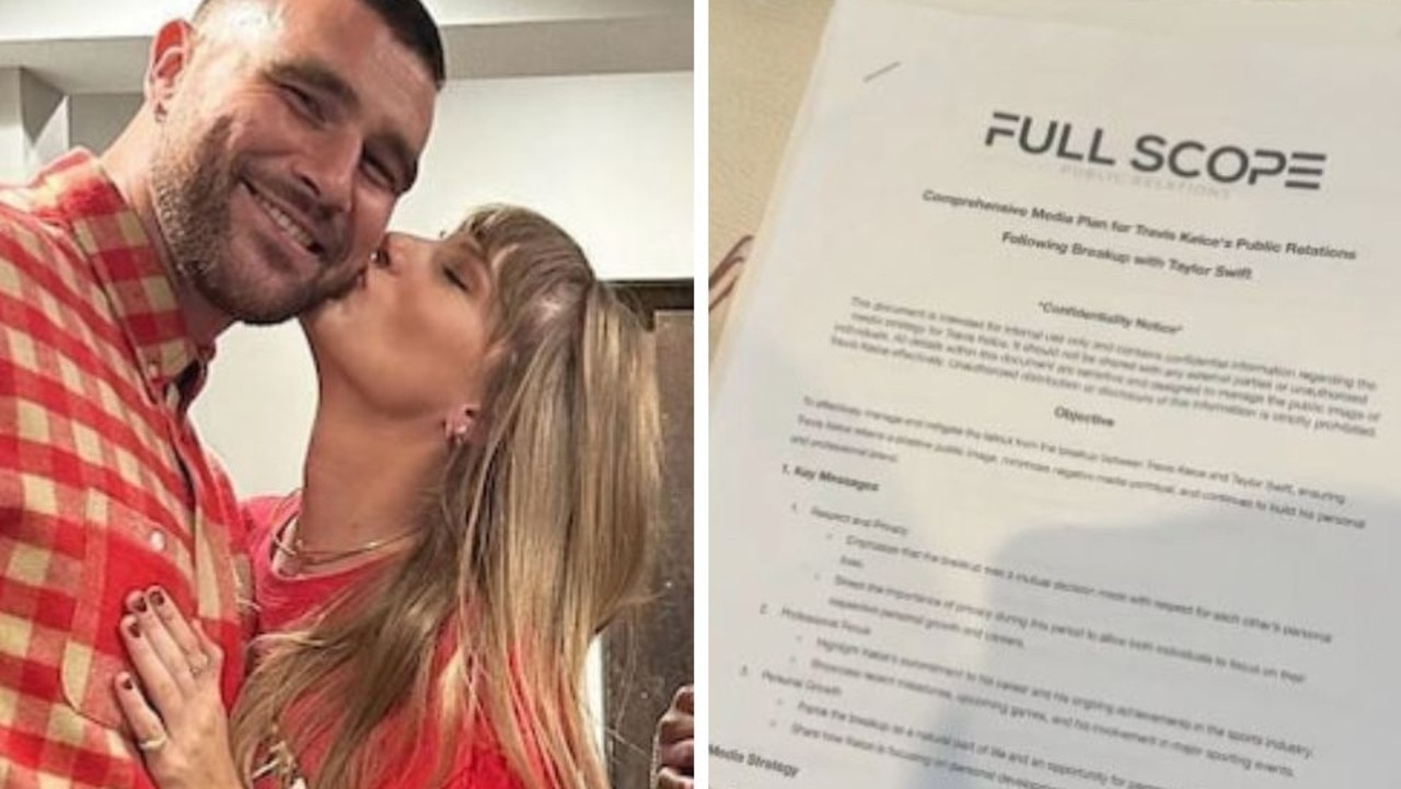 Travis Kelce hits back over fake Taylor Swift break-up ‘contract’