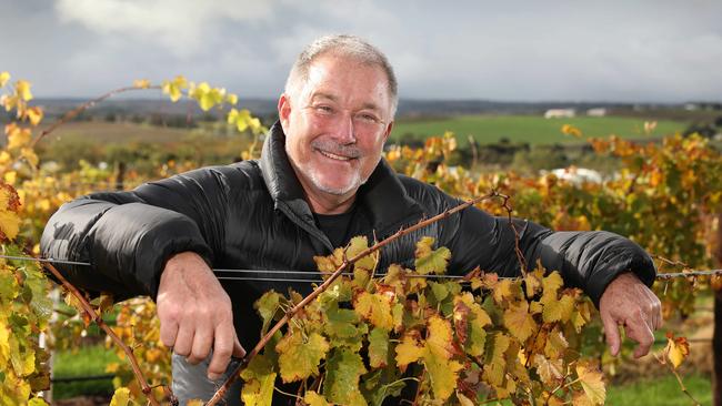 Warren Randall in one of his McLaren Vale vineyards.