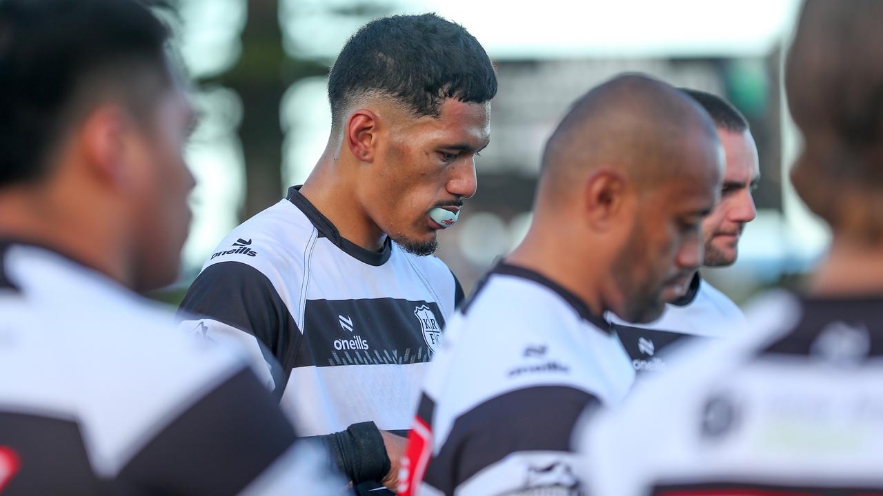 Talatau Junior Amone made his return to footy with Kiama in the Illawarra Rugby Union competition. Picture: Paul Davidson Photography