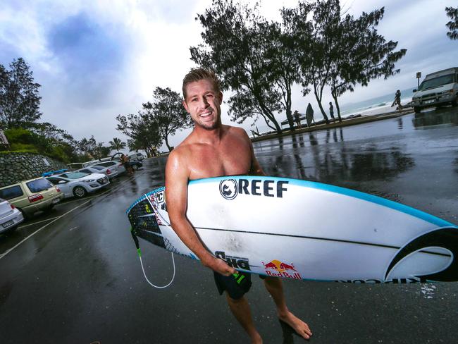 Mick Fanning pictured at Snapper Rocks, He has been awarded an AO in the Australia Day honour’s list. Picture: NIGEL HALLETT