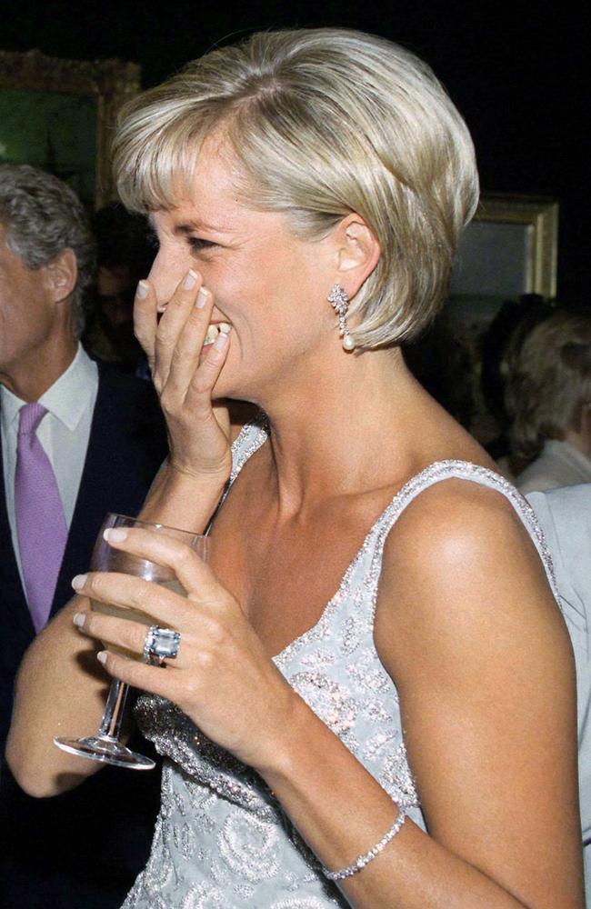 Diana, Princess Of Wales, wearing the diamond tennis bracelet which now belongs to Meghan Markle. Picture: Tim Graham/ Getty Images