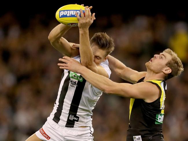 Will Darcy Moore face the Tigers? Picture: Getty Images