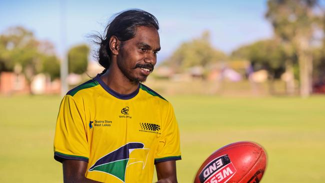 New Woodville-West Torrens recruit Mishai Wollogorang. Picture: Russell Millard