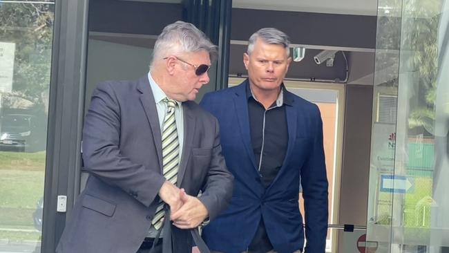 Robert Brus (right) with his lawyer Wayne Pasterfield. Picture: Ashleigh Tullis