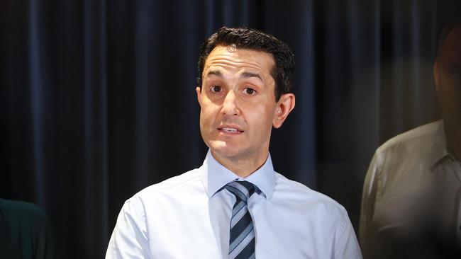 Cairns, 15 January 2025. Queensland Premier David Crisafulli during a press conference at the Cairns police station. Picture: Supplied