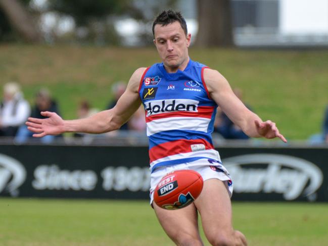 SANFL: Central District v South Adelaide at Elizabeth Oval, Saturday, August 3, 2019. Central's Luke Habel. (Pic: AAP/Brenton Edwards)