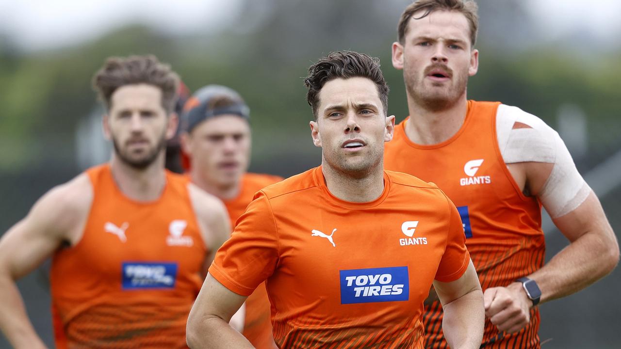 Josh Kelly had 41 disposals in GWS’ win over Adelaide.