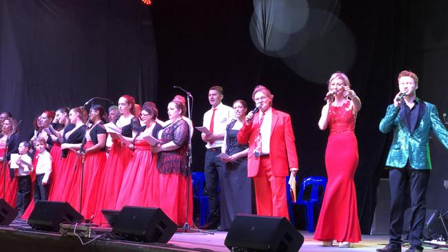 About 4000 people turned out for the annual Christmas Carols at Liverpool Catholic Club. Picture: Supplied