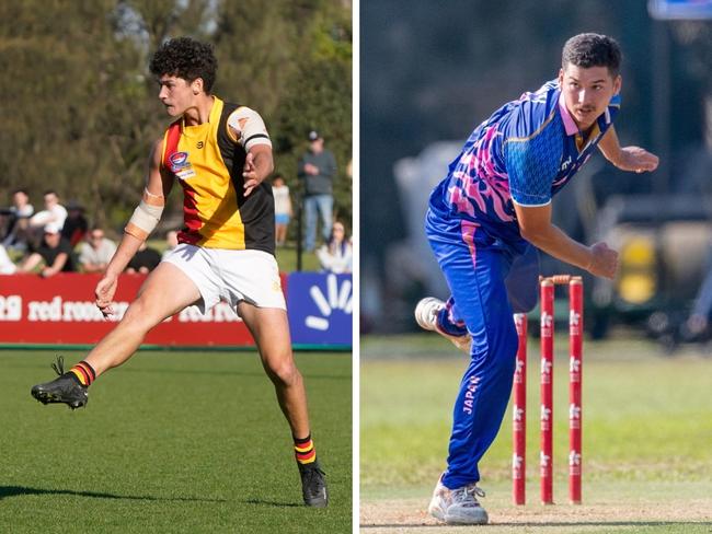 When he's not playing cricket for Japan, Declan McComb plays footy for Cheltenham.