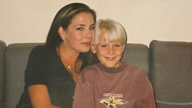 Shaun Wood as a young child with Home and Away actor Kate Ritchie, who played his older sister on TV soap, Home and Away.