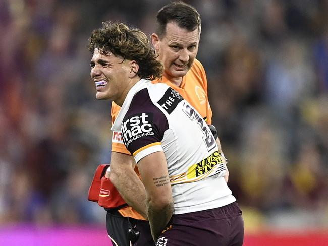 Reece Walsh has suffered a broken hand. Picture: Ian Hitchcock/Getty Images