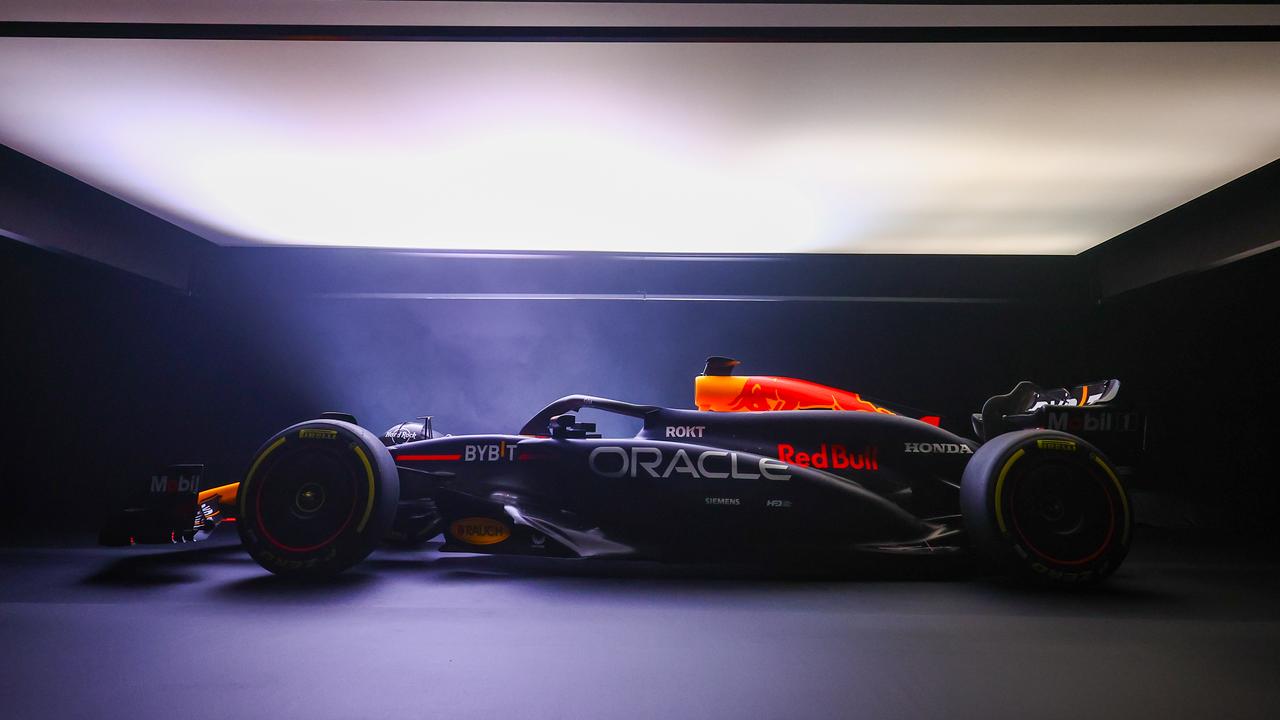 MILTON KEYNES, ENGLAND - FEBRUARY 15: The RB20 is pictured during the Oracle Red Bull Racing RB20 car launch at Red Bull Racing Factory on February 15, 2024 in Milton Keynes, England. (Photo by Mark Thompson/Getty Images for Red Bull Racing) // SI202402150748 // Usage for editorial use only //