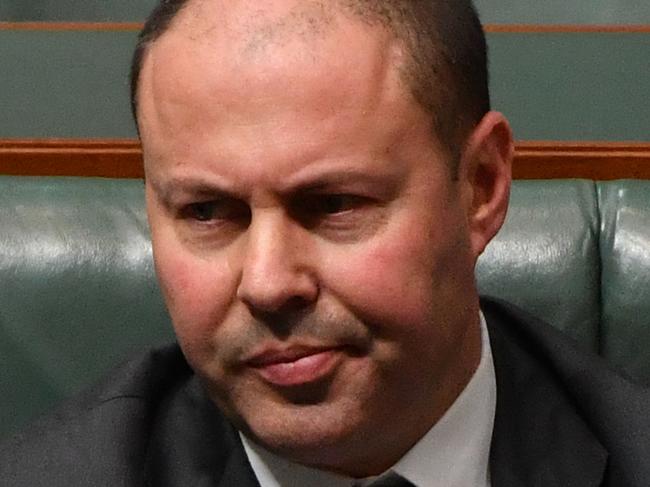 Treasurer Josh Frydenberg during Question Time in the House of Representatives at Parliament House in Canberra, Wednesday, June 10, 2020. (AAP Image/Mick Tsikas) NO ARCHIVING