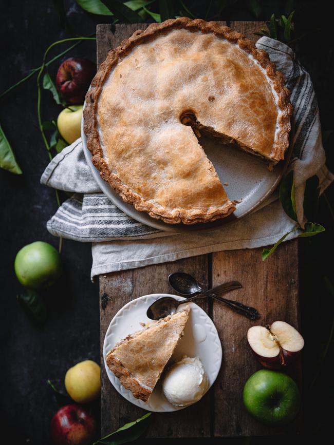 Willie Smith's Apple Shed apple pie recipe. As featured in Winter Wild, a cookbook by self-published Tasmanian author Janice Sutton. Picture: Dearna Bond