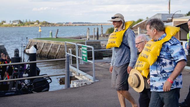 Retired Uniting Church Minister Reverend Alan Stuart was the oldest person to be arrested at the protest on Sunday.