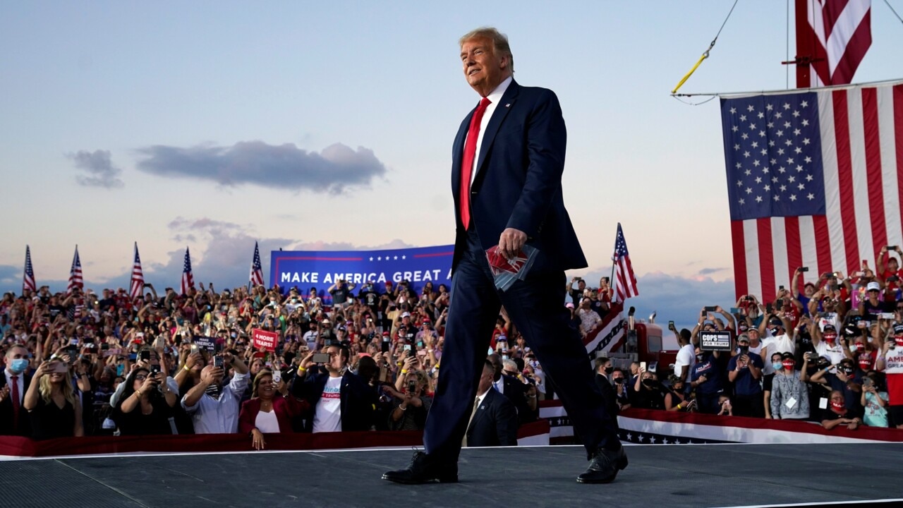 President Trump casts vote in the battleground state of Florida