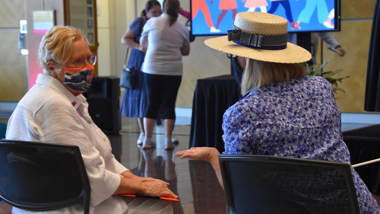 Australian lawyer and the NT's first female member of the bar Sally Gearin gave a speech at the City of Darwin International Women's Day walk and Celebrations, Saturday March 5.
