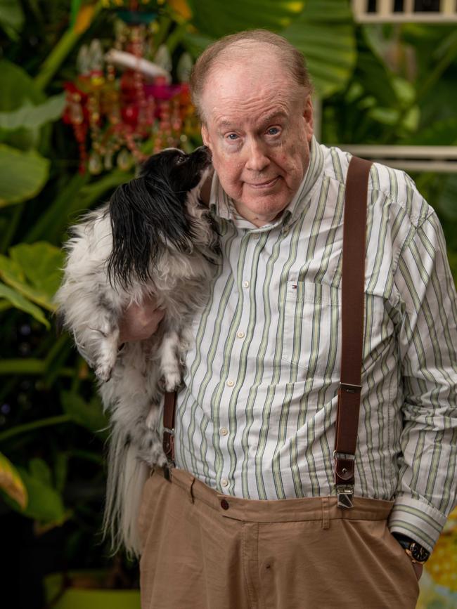 Leon Byner and Freckle. Picture: Naomi Jellicoe