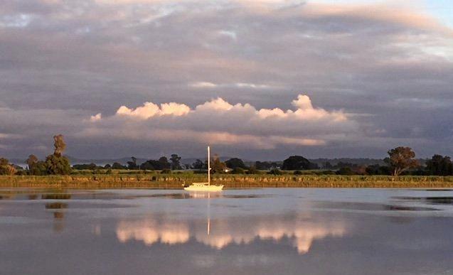 PHOTO OF THE DAY: Mandy Northam caught this reflection looking towards Southgate from Ulmarra.