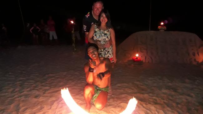 Port Pirie Mayor John Rohde and his former Asian girlfriend lover Bita who he met in her home country the Philippines while on official council trips. Picture: Supplied