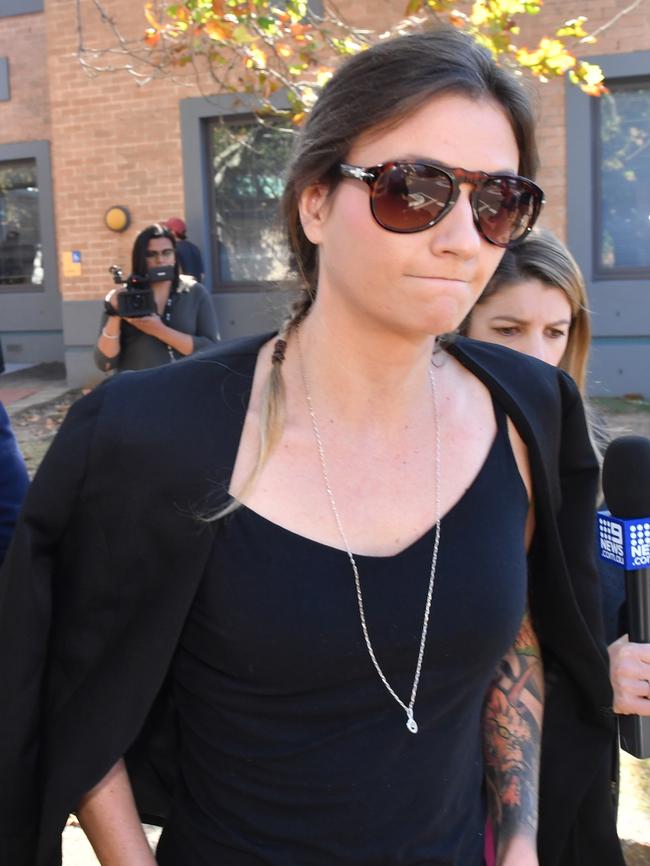 Harriet Wran outside court last year …