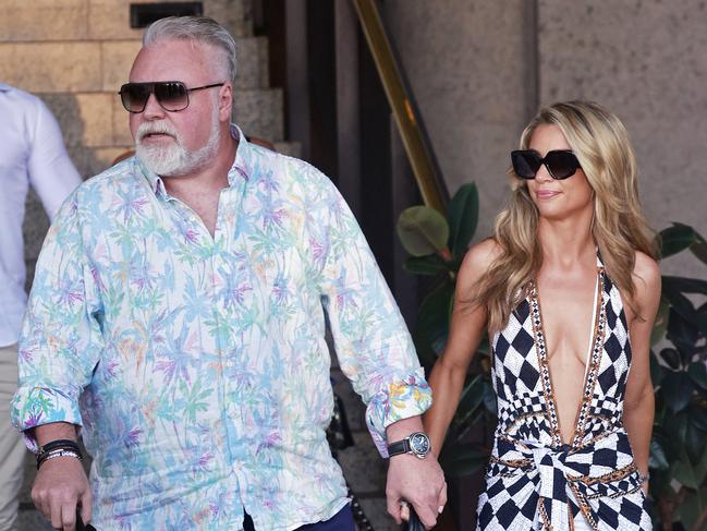 Kyle Sandilands with wife Tegan Kynaston. Picture: Sam Ruttyn