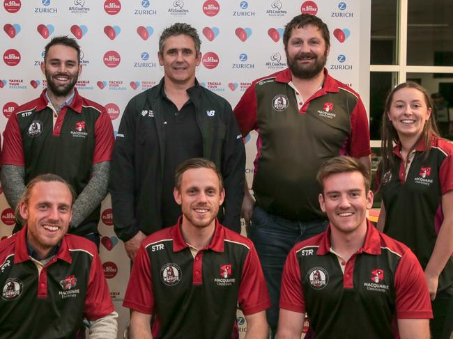 Macquarie University Football Club’s coaches were eager to absorb as much as they could from the session.