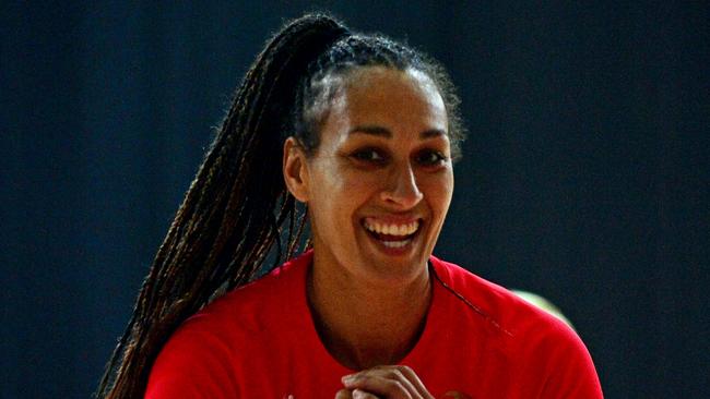 CAPE TOWN, SOUTH AFRICA - JULY 26: Geva Mentor during the England national netball team training session at Cape Town International Convention Centre on July 26, 2023 in Cape Town, South Africa. (Photo by Grant Pitcher/Gallo Images/Getty Images)