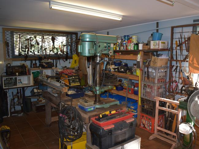 TOOLS: Part of the existing Dunoon Men's Shed with all their tools on display