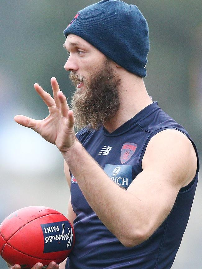 Max Gawn says ruckman play their best footy late. Pic: Getty Images