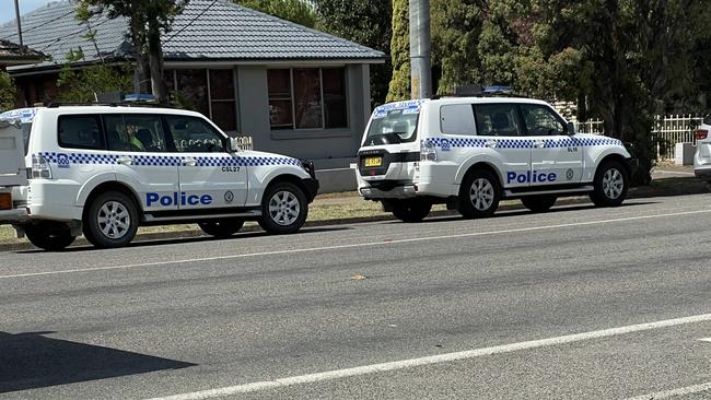 The crime scene at Sydney St, Muswellbrook, where Ms Folpp’s body was found on October, 2023. Picture: Amy Ziniak