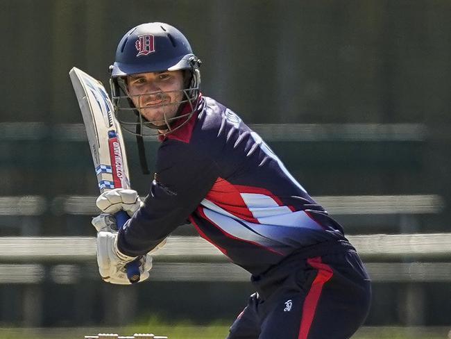 Premier Cricket: Melbourne v Dandenong. Josh Slater batting for Dandenong. Picture: Valeriu Campan