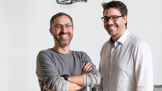 eToro founders Ronen Assia, left, and Yoni Assia. eToro made a pre-tax profit of $1.7m.