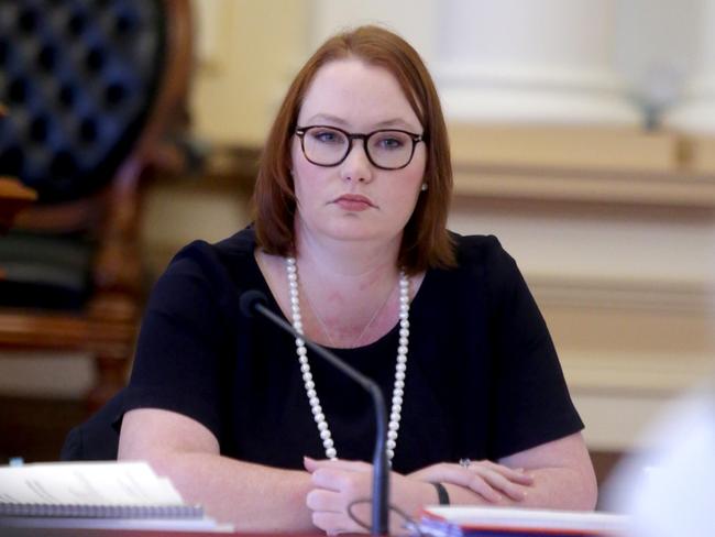 Member for Broadwater Verity Barton.Estimate Committee hearing at Parliament House.Pics Tim Marsden