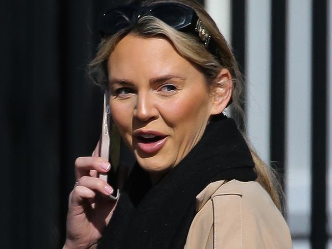 SYDNEY, AUSTRALIA : Newswire Photos- JULY 22 2024: Sophie Boddington left Waverly Court in Sydney after a domestic common assault charge was dismissed under the Mental Health Act. Picture: Newswire