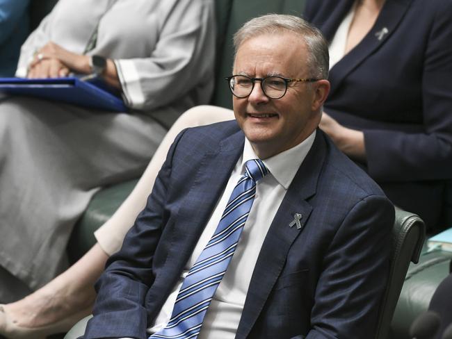 CANBERRA, AUSTRALIA - DECEMBER 15:  Prime Minister Anthony Albanese in the House of Representatives at Parliament House in Canberra. Picture: NCA NewsWire / Martin Ollman