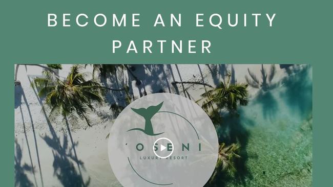 Mr Potato founders Jessica Davis and Tyson Finau Hoffman are seeking investors for their Tonga eco resort, which is yet to be built.