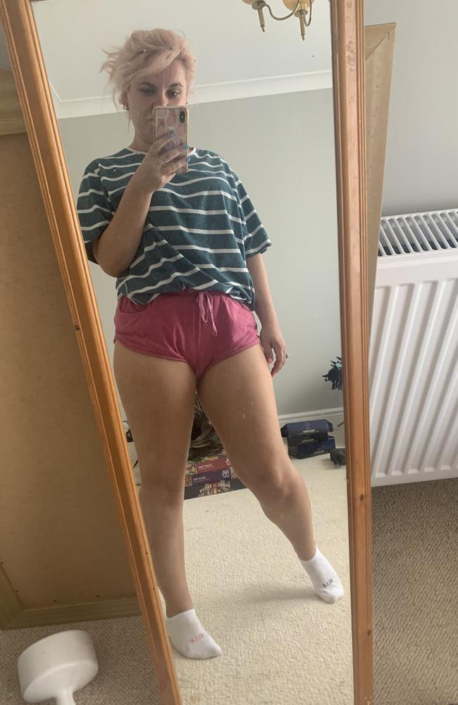 This is the outfit Lauren was wearing when she said she was told her pants were ‘too short’. Picture: Twitter/Lauren O'Connor