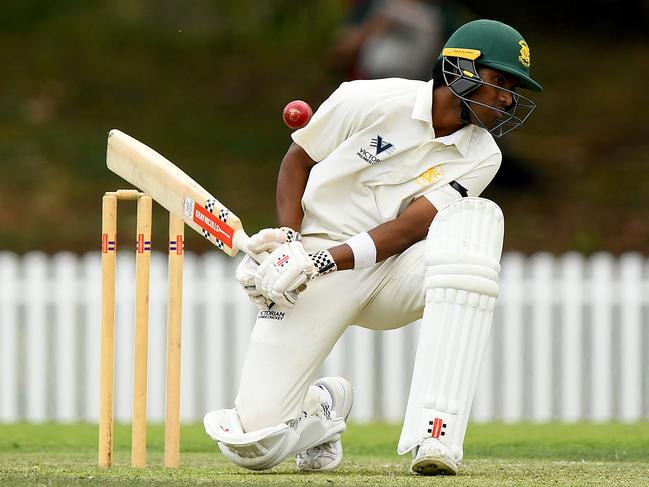 Jagadeswara Koduru batting for Northcote. Picture: Josh Chadwick.